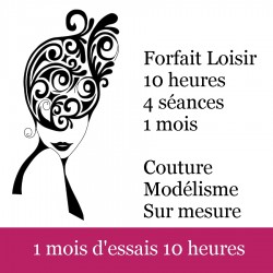 10h00 - 4 SÉANCES - 175€ le mois.