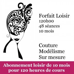 Forfait 48 cours (valable 10 mois, 14 €/h)