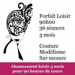 FORFAIT 90h00 36 SÉANCES (valable 3 mois, 14,50 €/h)