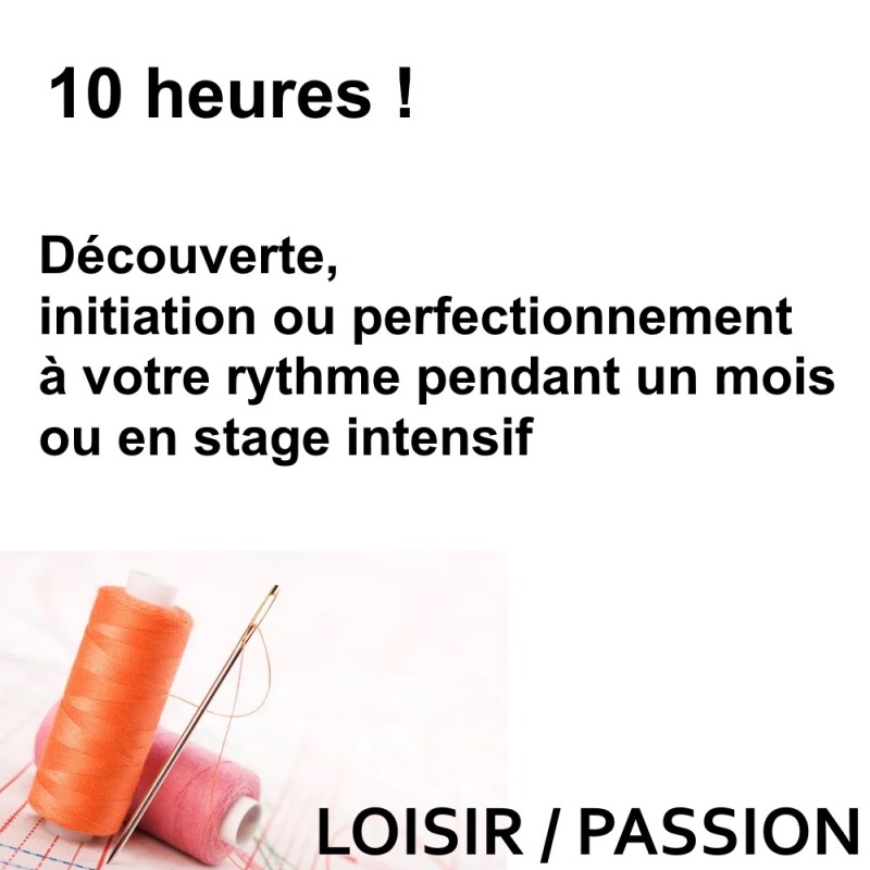 Carnet de 10 heures / Stage intesif ou 1 mois de cours