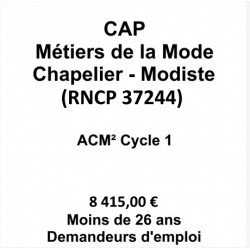 CAP Métiers de la Mode...