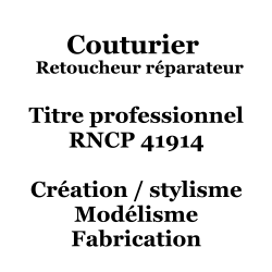 Couturier Retoucheur...