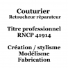 Couturier Retoucheur Réparateur _ Titre Professionnel RNCP 41914